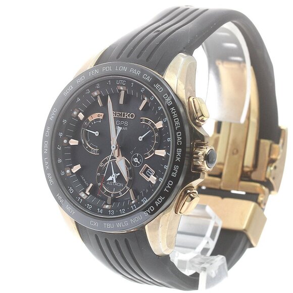 SEIKO Astron SBXB055/8X53-0AC0-2 Day date Solar Powered Radio Men's Watch - Picture 1 of 11